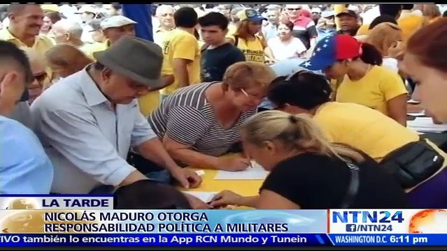 “Maduro prácticamente le está entregando a las Fuerzas Armadas el Gobierno de Venezuela: diputado Julio Borges