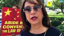 Filipinos rally at Chinese embassy on Los Angeles