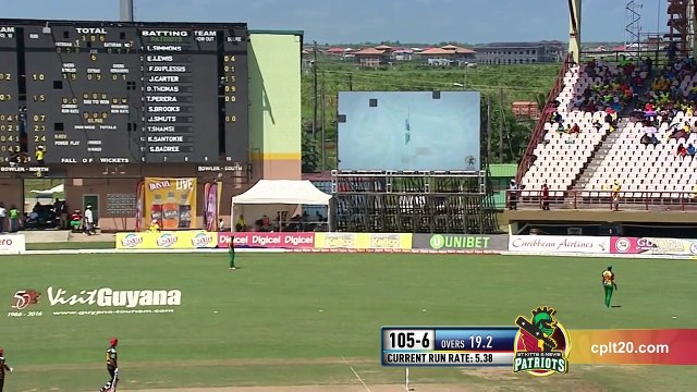 CPL T20 2016 Highlights HD Match 10 Guyana Amazon Warriors v St Kitts amp Nevis Patriots