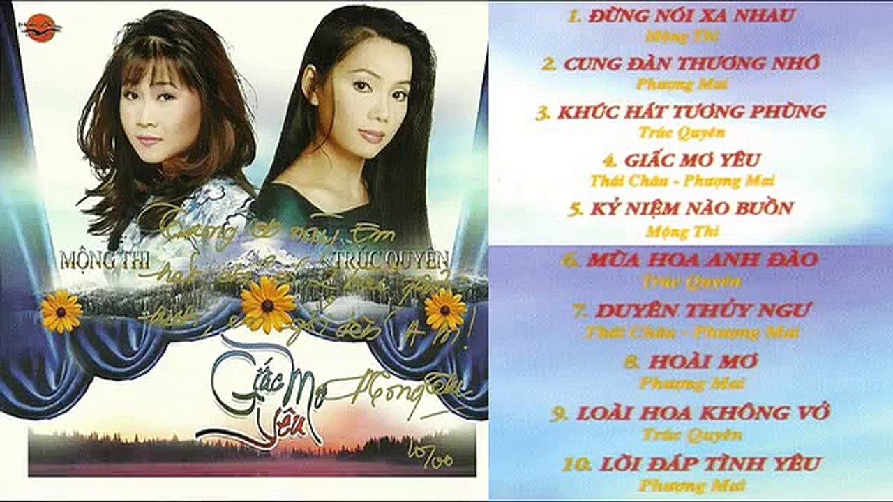 Album Giấc Mơ Yêu | Mộng Thi, Trúc Quyên, Thái Châu, Phượng Mai | Album xưa
