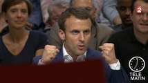 Le meeting d’Emmanuel Macron à la Mutualité, en 42 secondes