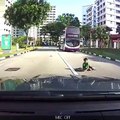 Boy Got Hit When Dashing Across the Road