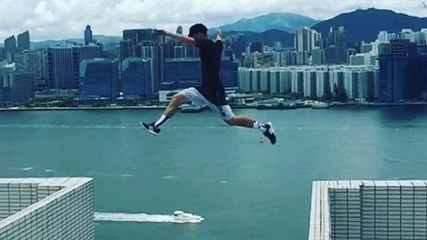 Small jump between two buildings