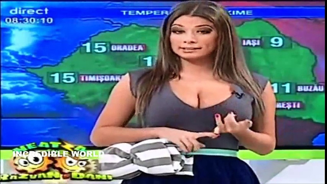 Weather Girl Left Red Faced!