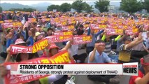 Residents of Seongju strongly protest against deployment of THAAD in their region