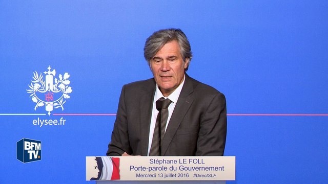 Le meeting de Macron n'a pas été évoqué en conseil des ministres, assure Le Foll