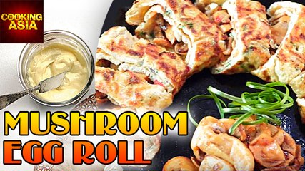 How to Make Tasty Mushroom Egg Rolls | Easy Cooking | Cooking Asia