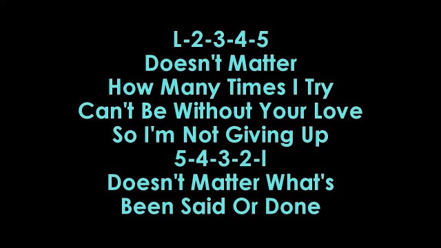 Craig David - One More Time karaoke no vocals
