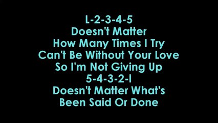 Craig David - One More Time karaoke no vocals