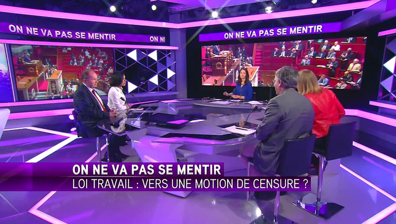 Danielle Simonnet "Jean-Luc Mélenchon s'est engagé en 2017 à abroger la #LoiTravail !" sur iTélé le 5 juillet
