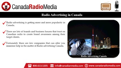 Best Parts of Canadian radio Advertising - www.canadaradiomedia.com