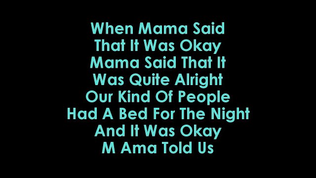 Lukas Graham - Mama Said karaoke