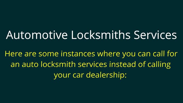 Car Auto Locksmith Brooklyn, IN