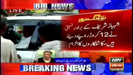 Farmers protest outside Hamza Shahbaz Sharif's uncle's house