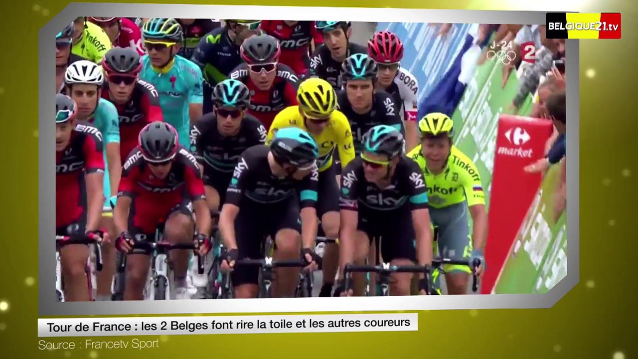 Tour de France: Les 2 Belges font rire la toile et les autres coureurs