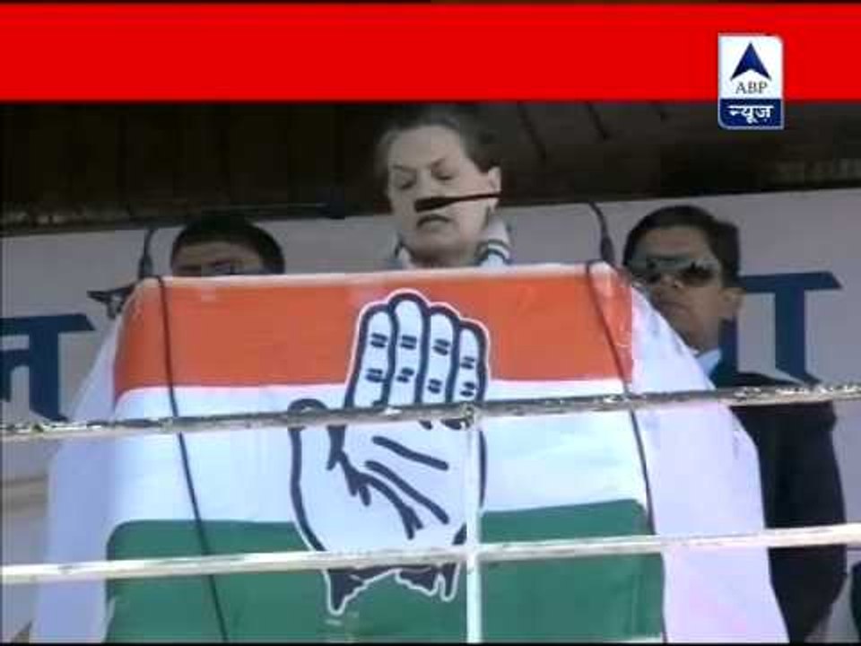 Sonia Gandhi hits out at BJP over corruption