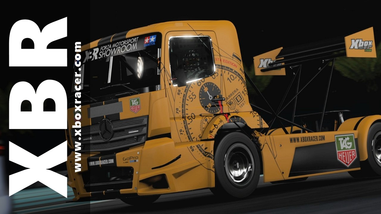 XBR Forza Motorsport Showroom - Mercedes Benz Racing Truck Tag Heuer