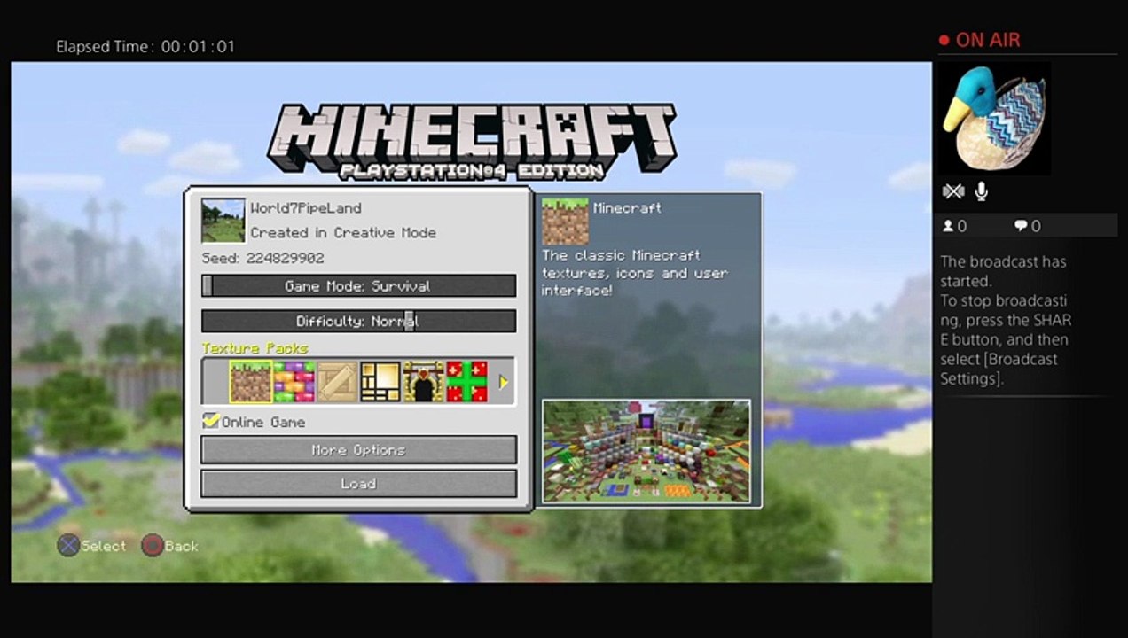 MineCraft PS4 Episode 1
