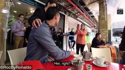Being one of the most famous people in the world means that Cristiano Ronaldo can’t do normal things like going for tea