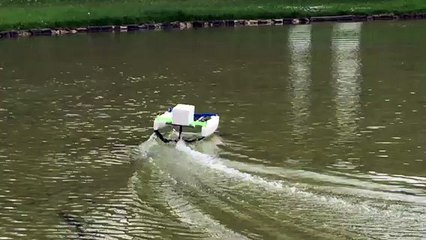 Maquette du bateau volant Sea Bubbles