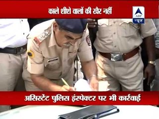 Tinted glass drive on in Mumbai, cops also not spared
