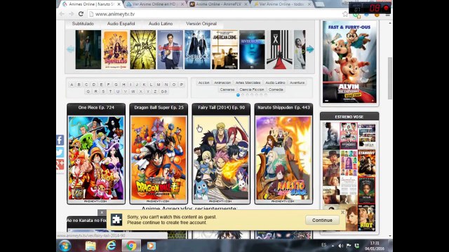 4 paginas para ver anime