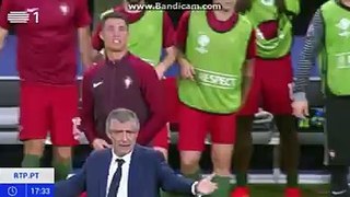 Os minutos finais da Final do Europeu 2016, vividos por Fernando Santos, Cristiano Ronaldo e pela restante equipa. LINDO!!!!
