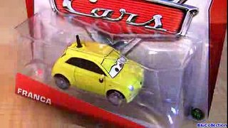 Cars 2 Mike Lorengine, Harumi, David Hobbscap with Headset, FRANCA Diecast CASE F Disney Pixar 2013