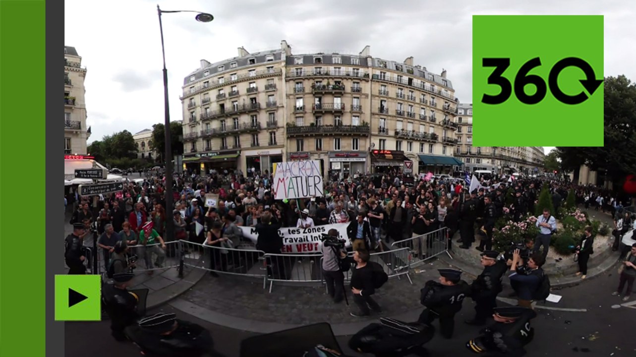 Revivez à 360 degrés les moments les plus spectaculaires du premier meeting d’«En Marche !»