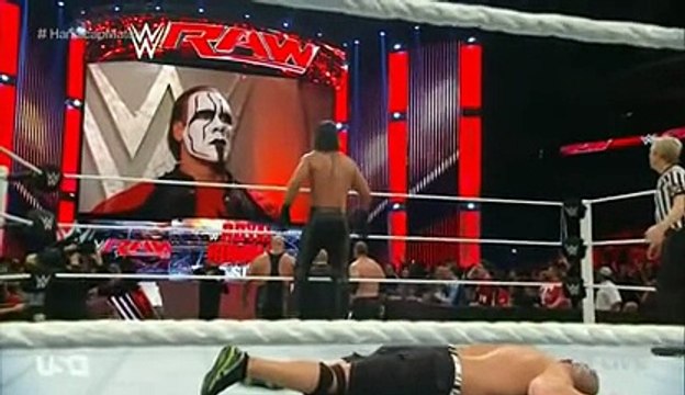 Sting's WWE RAW Debut & Brock Lesnar destroys The Authority - WWE Raw January 19 2015