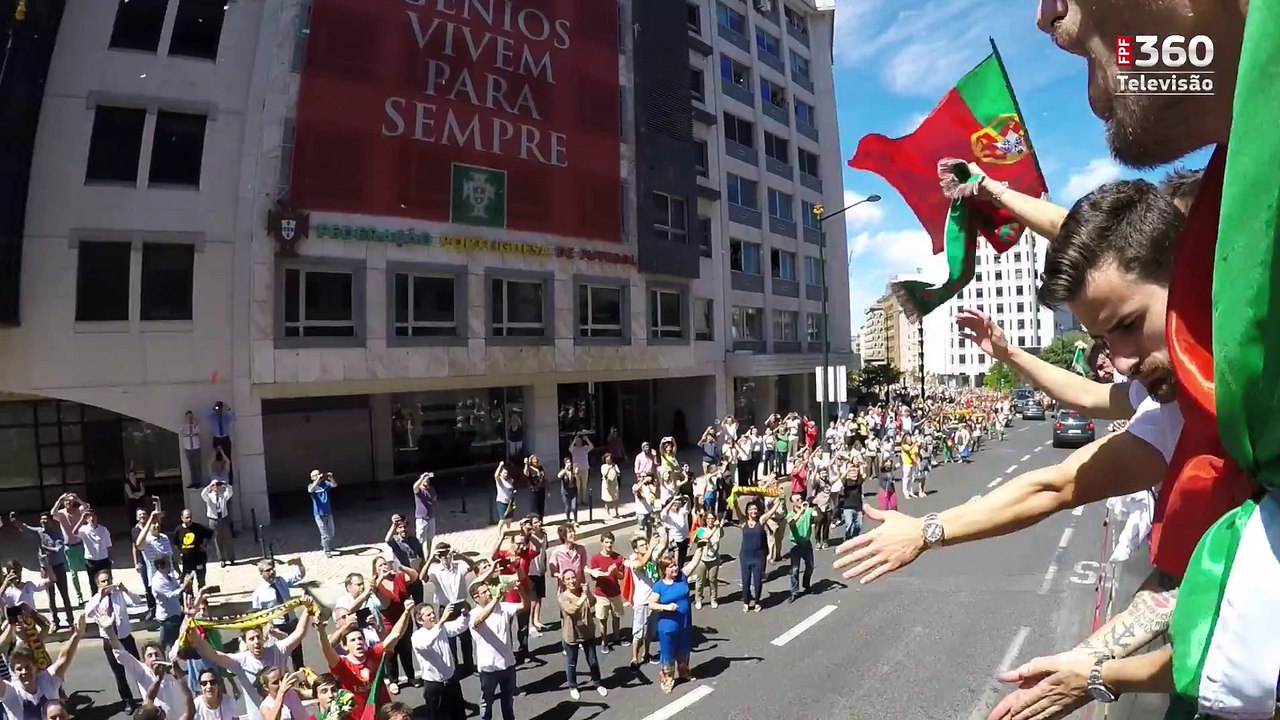 A festa dos campeões Europeus (Belém - Alameda)