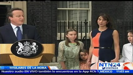 David Cameron dice que el Reino Unido es "más fuerte" tras sus seis años como primer ministro