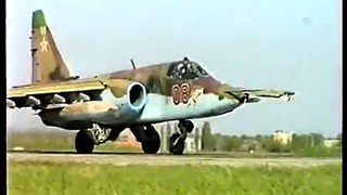 Авария самолета Су-25 при посадке