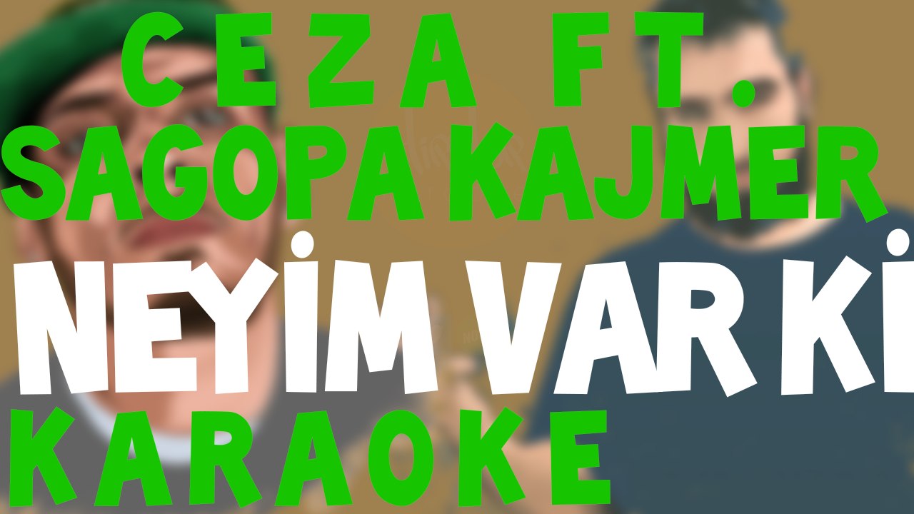 Ceza ft Sagopa Kajmer - Neyim Var ki Karaoke