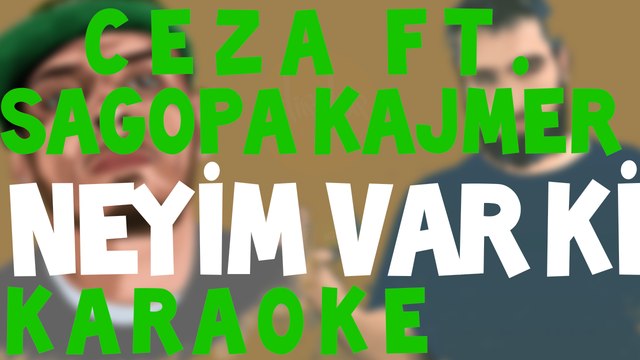 Ceza ft Sagopa Kajmer - Neyim Var ki Karaoke