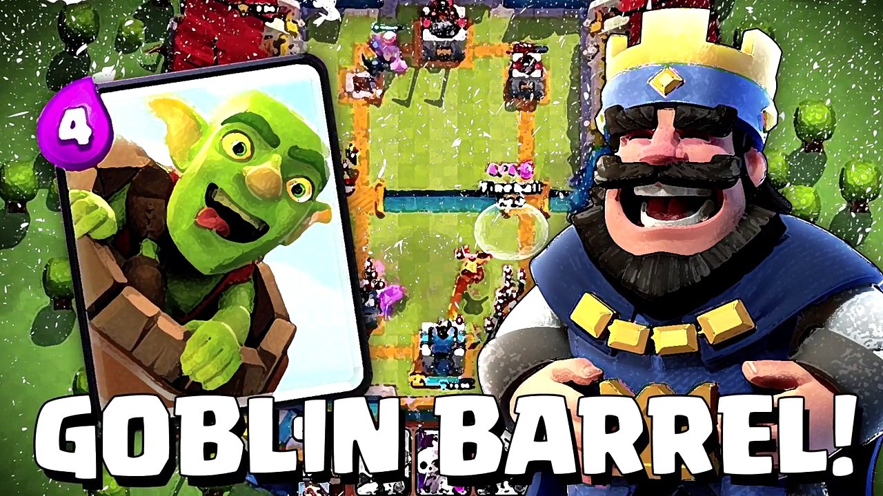 HOW TO WIN WITH THE GOBLIN BARREL - Clash Royale - 3 Best Decks For Arena 7, 8 & 9