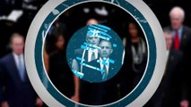 Obama, Bush and Biden sing together at Dallas memorial