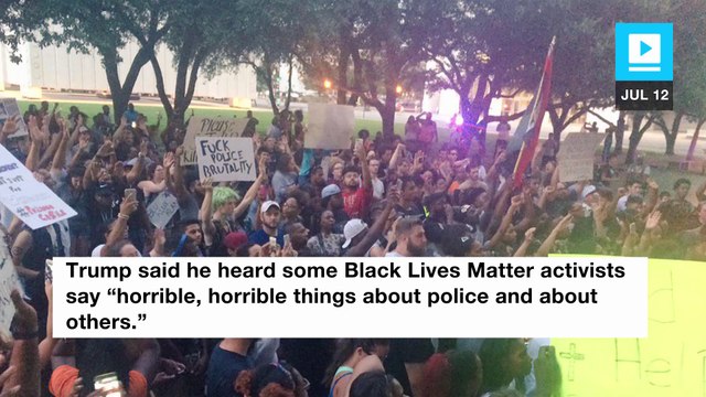 Trump criticizes Black Lives Matter for its ‘horrible’ and ‘divisive’ rhetoric