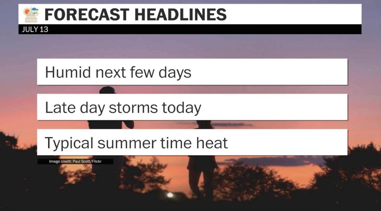 Humid next few days