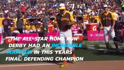 Giancarlo Stanton wins MLB Home Run Derby in record-setting fashion
