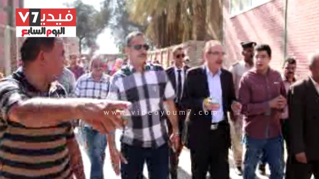 محافظ بنى سويف يتفقد محطة محولات كهرباء سمسطا