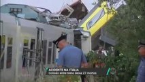 Colisão entre dois trens deixa pelo menos 27 mortos na Itália