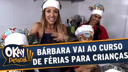 Bárbara Koboldt conhece o curso de férias para crianças