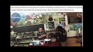 Take Away Owner Ignores a Robber - Viral Video