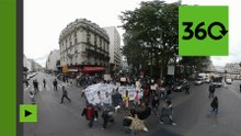 La manifestation des migrants contre la police à Paris, comme si vous y étiez