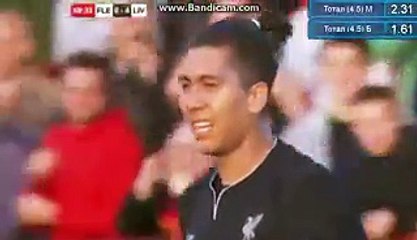 Roberto Firmino Goal   Fleetwood Town 0-4 Liverpool 13.07.2016