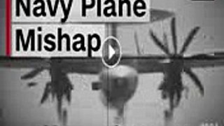 Navy Plane Falls Off Aircraft Carrier During Landing