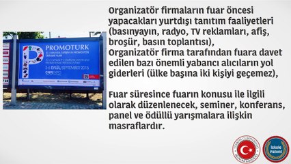 Uluslararası Nitelikteki Yurt İçi İhtisas Fuarlarının Desteklenmesi