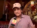 Actor Biswajit chattopadhaya celebrating Durga puja