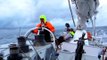 10-11 knots on a jib- sailing on racing boat 